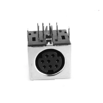 6 ADET Mini 8 Pin DIN dişi Fiş Lehimleme kabloları DIY konektörü