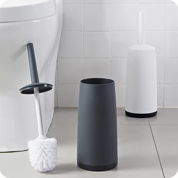 Iskandinav Basit Tuvalet Fırçası Tutucu Banyo Yaratıcı WC Fırça Seti Ev Uzun Saplı Temizleme Fırçası