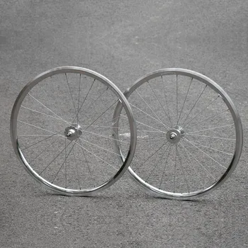 700c Alüminyum Alaşımlı parça tekerlekler sabit dişli tekerlek tek vitesli bisiklet yüksek mukavemetli yarış tekerlekleri 30mm 24 delik Gümüş Jant