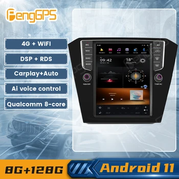 G6 Sistemi 8 + 128G Android11 Araba Radyo Tesla Dikey Ekran Volkswagen MAGOTAN için Otomatik DSP Stereo Ses Çalar Carplay GPS Navi