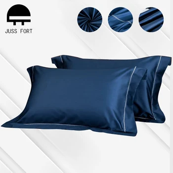 60S Pamuk Yastık Kılıfı Düz Renk Saten Zarf Sağlıklı uyku yastığı kılıfı Ev Otel Yatak yastıklar kapak 48x74cm