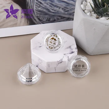 5g Mini Boş Seyahat Şişesi Elmas Plastik Kavanoz Kozmetik Taşınabilir Kutu Göz Farı Makyaj Güzellik Aracı kristal boncuklar Kutuları