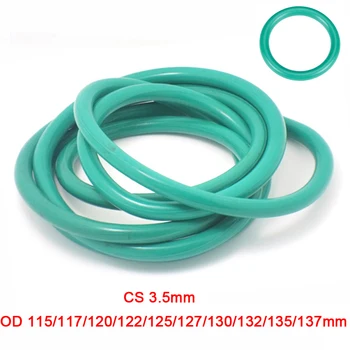 2 Adet / grup Yeşil FKM Flor Kauçuk O-ring Yağ Sızdırmazlık Contası CS3. 5mm OD 115~137mm O Ring Conta Conta Halkaları Yakıt Yıkayıcı