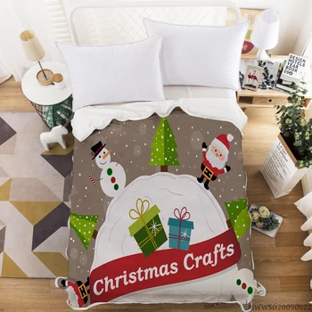 Merry Christmas Tasarım Battaniye 3D Highend Battaniye Yaratıcı Yumuşak Hotsale Yatak Hediye Çocuklar İçin Ev Dekorasyon