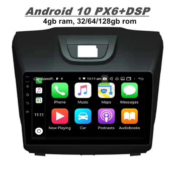 DSP PX6 Android 10 Araba DVD Oynatıcı için Chevrolet S10 ISUZU D-MAX 2013 2014 2015 2016 2017 2018 Stereo Radyo GPS Navigasyon