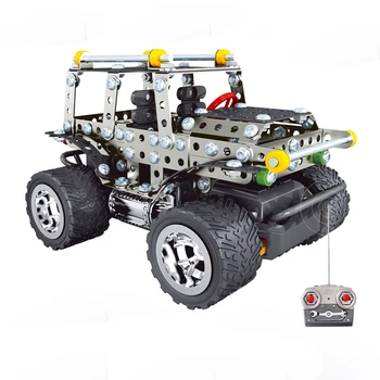 Metal alaşım montaj off-road RC uzaktan radyo kontrol araba modeli eğitici oyuncaklar