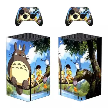 Totoro Tarzı Xbox Serisi X Cilt Sticker Konsolu ve 2 Kontrolörleri Çıkartması Vinil Koruyucu Skins Stil 1