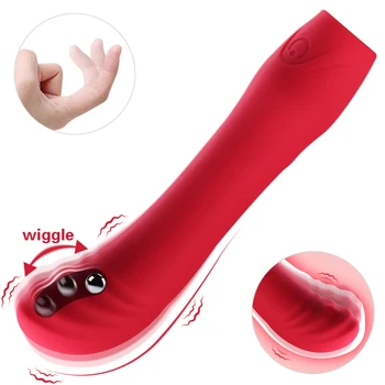 Wiggle Parmak Vibratör Kadın Masturbator Klitoral Masaj Yetişkin Ürünleri G-spot Vajina Stimülatörü Erotik Seks Oyuncakları Çift için