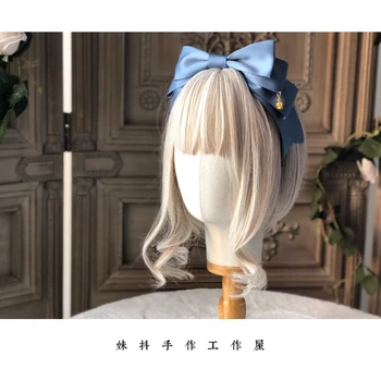 Tatlı El Yapımı Büyük Yay Şapkalar Hairband Kafa Bandı KC Lolita Taç Kolye Zarif Orijinal Tasarım Renkli