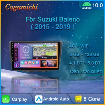 Suzuki Baleno 2015 - 2018 için Android Hepsi Bir Araba Radyo Multimedya Oynatıcı Otomatik Stereo GPS Navigasyon Carplay Dokunmatik Ekran 4G