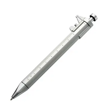 Çok fonksiyonlu jel mürekkep kalemi Sürmeli Kaliper makaralı tükenmez Kalem Kırtasiye Tükenmez pratik taşınabilir