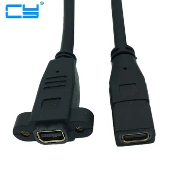 mini DisplayPort Kadın Soket Panel DisplayPort Kadın Uzatma Kablosu mini DP Kadın Kadın kablo minidp mini için 0.3 m Mount 