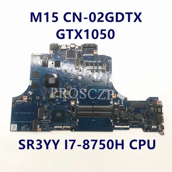 CN-02GDTX 02GDTX 2GDTX Anakart DELL M15 Laptop Anakart SR3YY I7-8750H CPU N17P-G1-A1 GTX-1050 GPU 100 % İyi Çalışıyor