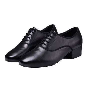 Moda Ayakkabı Erkekler Modern Dans Ayakkabıları erkek Latin Tango Balo Salonu Ayakkabı Deri Kauçuk Yumuşak Taban Adam dans ayakkabıları Nefes