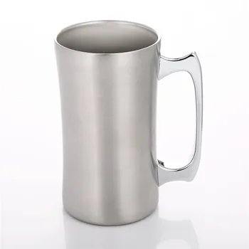 Realand 20 oz Premium Paslanmaz Çelik Vakum Çift Duvar Yalıtımlı Bira Kupa Kahve Fincanı Süt Su Soda Tumbler Kolu ile
