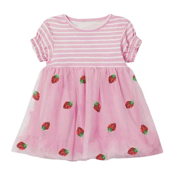 Doğum günü Partisi Giyim Kız Elbise Bebek Elbiseleri Doğum Günü Çocuk Elbise Casual Ruffles Toddler Kız Kıyafetler Çiçek Katı Dantel