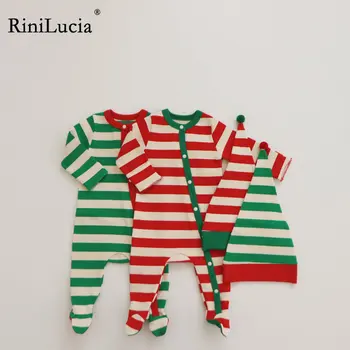 RiniLucia 2023 İlkbahar Sonbahar Yeni bebek tulumları Bebek pamuklu giysiler Yenidoğan Giyim Sıcak Pantolon Romper Giysileri bebek