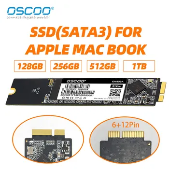 OSCOO sabit disk SSD İçin 2010 2011 Apple Macbook Hava A1370 A1369 Ucuz Katı Hal Sürücü MAC SSD 128 GB 256 GB 512 GB 1 TB