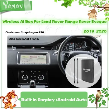 Android Kablosuz AI Kutusu Land Rover Range Rover Evoque İçin 2019 2020 Qualcomm 450 Araba Akıllı Kutu Google Netflix Video Carplay ile