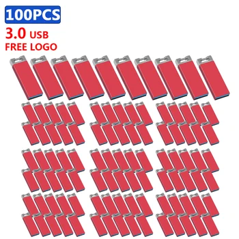 toplu 100 adet ücretsiz Kişiselleştirin logo USB 3.0 memory stick usb flash sürücü 128GB 64GB 32GB 16GB USB Yüksek hızlı kalem sürücü hediye İçin