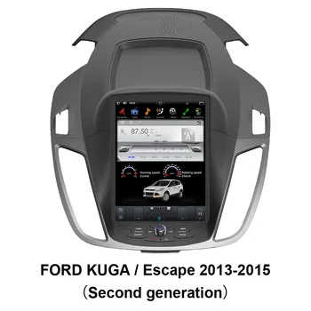 Araba GPS Navigasyon Tesla Tarzı Android 9.0 FORD KUGA / Escape 2013-2015 (İkinci nesil) otomobil radyosu Stereo Multimedya Oynatıcı