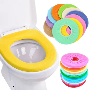 Taşınabilir Tuvalet Koltuk Banyo Aksesuarları Tuvalet Pedi Evrensel Tuvalet Kapağı Klozet Closestool Mat klozet kapağı İsıtıcı Kılıf