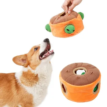 Köpek Oyuncak Peluş Gıcırtılı Köpek Koklama Topu Eğitim Oyuncak Yaratıcı Vokal Çiğneme Bite dayanıklı oyuncak Pet Köpek Aksesuarları Tedarikçisi