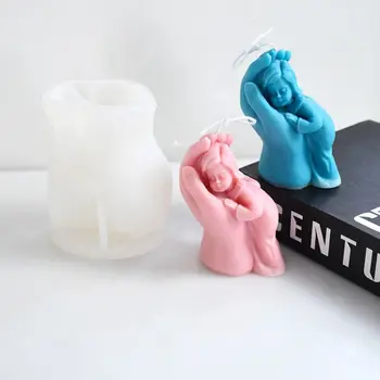 Reçine Düğün Malzemeleri DIY Zanaat El Yapımı 3D Sanat Balmumu Kalıp Anne Aşk El Mum Kalıp silikon Kalıp Sabun Yapımı