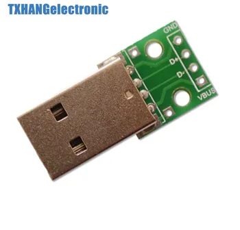 5 adet USB DIP Adaptörü Dönüştürücü 4 pin 2.54 mm PCB kartı Güç Kaynağı DİY diy elektronik