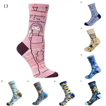 Harajuku Unisex Komik Ayak Bileği Çorap Renkli Karikatür Pamuk Çorap Kişiselleştirilmiş Yaratıcı Çorap Kadın Erkek Düşük Kesim Eğlenceli Çorap