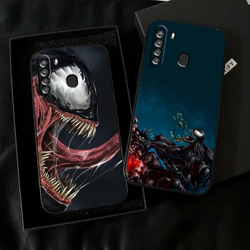 Marvel Venom SERİN Telefon Kılıfı İçin Samsung Galaxy S20 S20FE S20 Ultra S21 S21FE S21 Artı S21 Ultra Funda Silikon Kapak Siyah