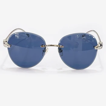 Lüks Kadın Güneş Gözlüğü Yuvarlak Marka Tasarımcısı Vintage Açık Sürüş güneş gözlüğü Gözlük Oculos De Sol