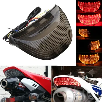 ​Füme ATV LED arka lambası 12V motosiklet fren Lambası LED Dönüş Sinyalleri ile Uyumlu 2003-2006 Honda CBR600RR 2004-2007