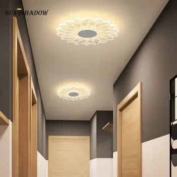 Ev tavan lambası Modern Led tavan ışık fikstürleri oturma odası yatak odası yemek odası mutfak koridor lambası koridor ışık parlaklık