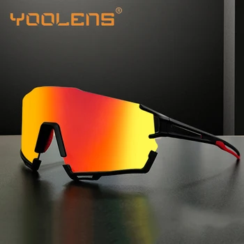 YOOLENS Polarize spor gözlükler erkek kadın Bisiklet Gözlük TR90 Dağ MTB Bisiklet UV400 Güneş Gözlüğü Bisiklet Yol Gözlük