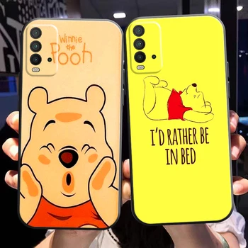 Sevimli Karikatür Winnie The Pooh Xiaomi Redmi İçin Not 10 9 5G 10S 10T 9S 9T telefon kılıfı Redmi 10 9 9T 9A 9C Funda Arka