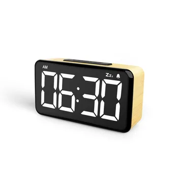 Dijital alarmlı saat Saat Yatak Odası Dekorasyon Avrupa alarmlı saatler Yatak Odası için masa dekoru Masa Nixie Masaüstü Başucu Led Ev