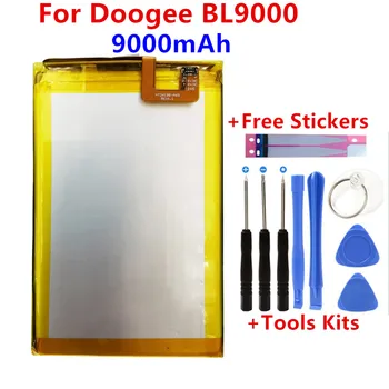 100 % orijinal 9000mAh Doogee BL9000 pil değiştirme Doogee BL9000 Piller Bateria Akıllı Telefon Araçları ile