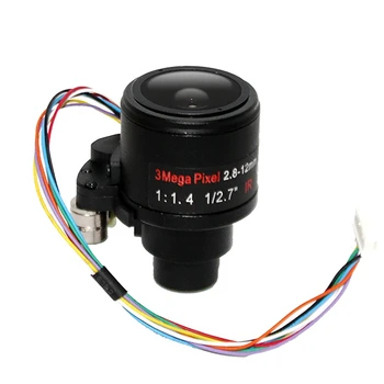 3MP Motorlu yakınlaştırma kamerası Lens 2.8-12Mm F1.4 / 1 / 2 7 Otomatik Odaklama HD Web Lens İçin 1080P / 3MP AHD / IP Kameralar