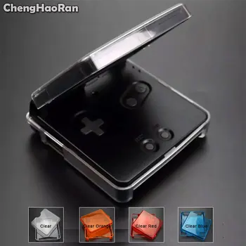 ChengHaoRan Açık Mavi Kırmızı Konut Kabuk Kapak GBA SP İçin Sert Koruyucu Kabuk Kristal Kılıf Nintendo Gameboy Advance SP için