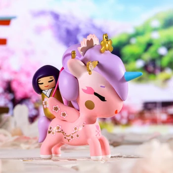 Tokidoki Sakura Unicorn Serisi Sezon 2 Kör Kutu Oyuncak Sürpriz Bebek Caja Ciega Tahmin Çantası Modeli Kawaii doğum günü hediyesi Gizem Kutusu