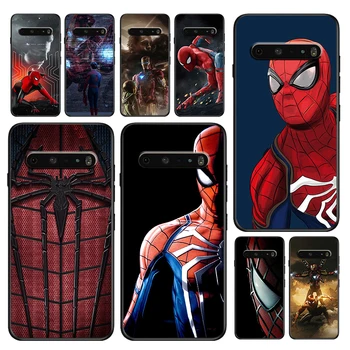 Avengers Marvel Kahraman Serin LG V50 V60 G8 ThinQ 5G K51S K41S K71 K61 Q60 V30 K92 K22 Silikon Yumuşak TPU Siyah telefon kılıfı Kapak