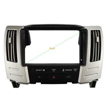 9 İNÇ Araba Ses Çerçeve GPS Navigasyon Fasya Paneli araç DVD oynatıcı Plastik Çerçeve Fasya için uygundur 2003-2009 LEXUS RX-300/ 330/ 350