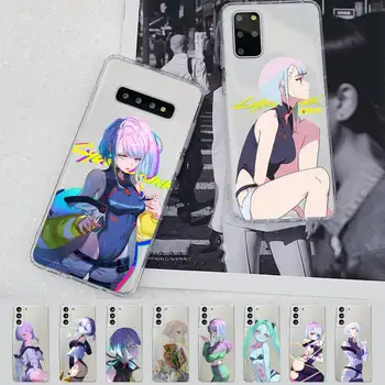 anime cyberpunk edgerunners Telefon Kılıfı için Samsung A51 A52 A71 A12 Redmi için 7 9 9A için Honor8X 10i Şeffaf Kılıf