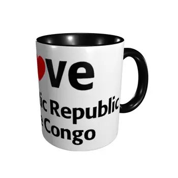 Promosyon Ben Aşk Demokratik Kongo Cumhuriyeti Kupalar Klasik Bardak Kupalar Baskı Mizah Grafik R300 süt bardak