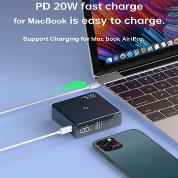20000mAh Manyetik Kablosuz Güç Bankası iPhone 14 13 12 Macbook Pro PD 22.5 W Hızlı Şarj Powerbank Samsung Huawei Xiaomi için