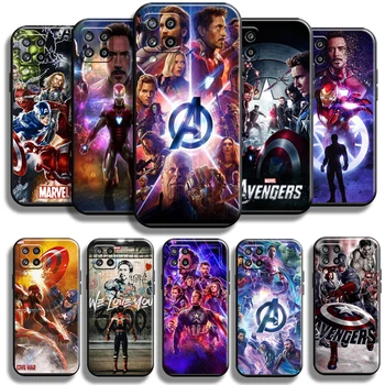 Marvel Avengers Logosu Samsung Galaxy A42 5G telefon kılıfı Yumuşak Coque Kapak TPU Funda Kılıfları Carcasa Tam Koruma