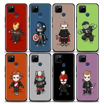 Marvel Avengers Moda Karikatür telefon kılıfı OPPO Realme İçin C1 C2 C3ı C21 C21Y C25s C15 C11 C12 C20 CT GT GT2 X50 Narzo Pro Kapak