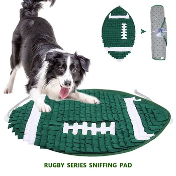 Yeni Rugby Serisi Pet Koklama Pedi Mat Köpek Koklama Pedi Köpek Yavaş Gıda Eğitim Koklama Pedi Besleme Battaniye Oyuncak Aksesuarları