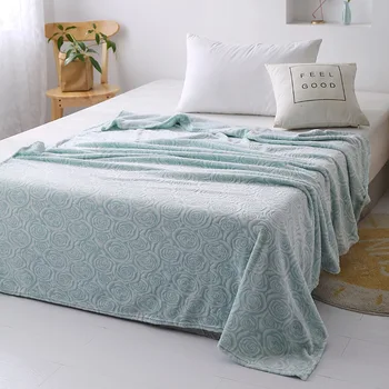 Yeni Gül Stereoskopik Flanel Battaniye Yatak Kalınlaşmak Battaniye Yumuşak Sıcak Kanepe Şekerleme Battaniye Ev Tekstili Dekor